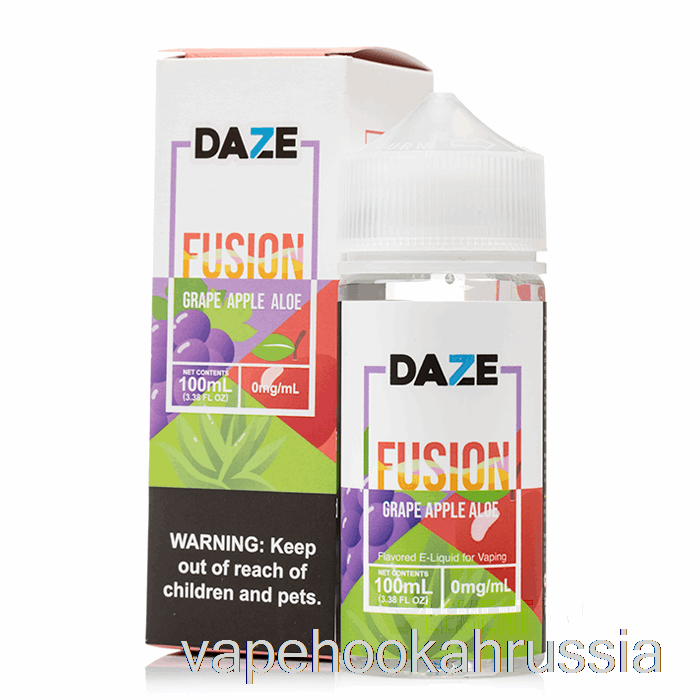 Vape Russia виноградное яблоко алоэ - 7 Daze Fusion - 100мл 0мг